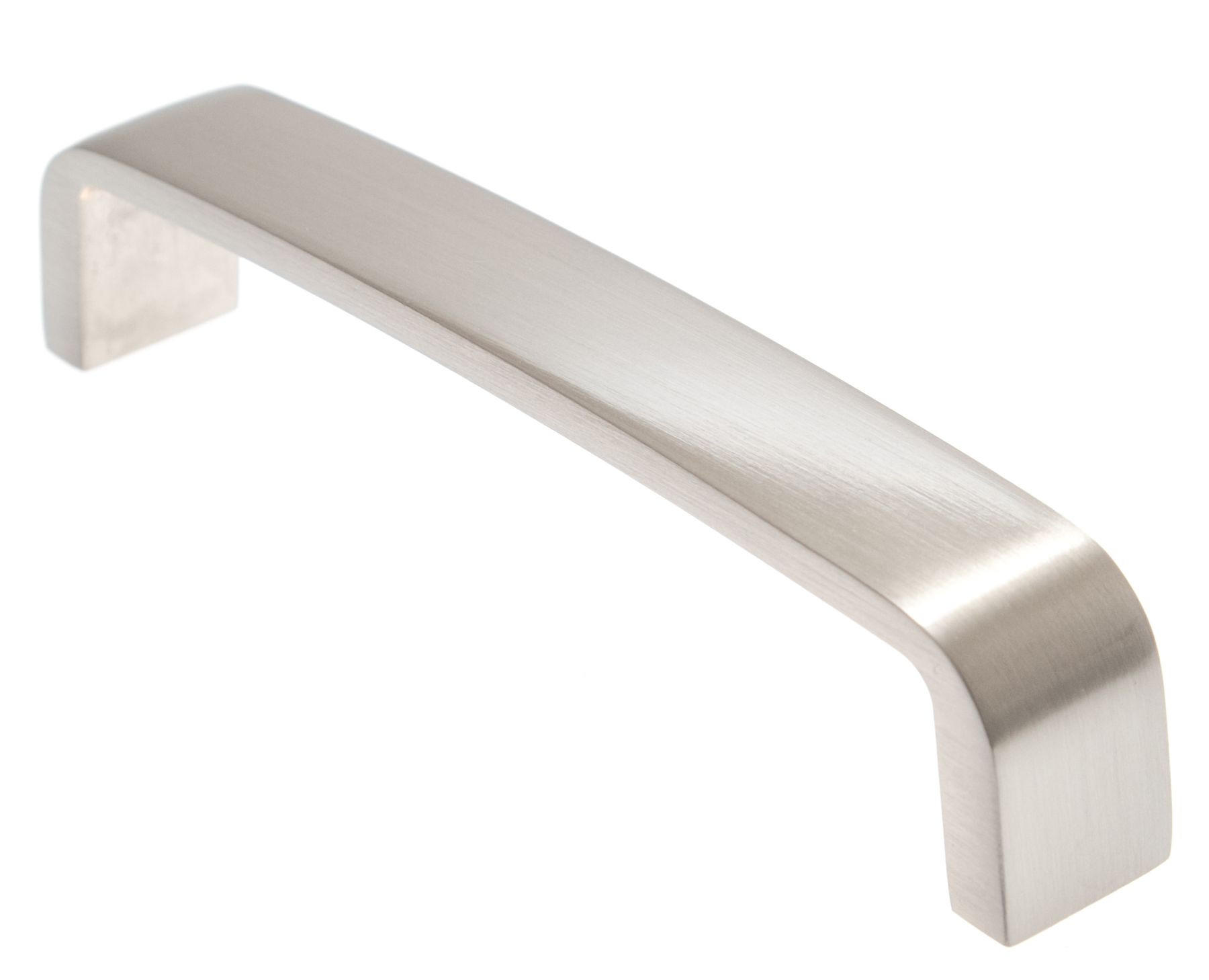 MÖBELGRIFF BA 128mm Griffe Küche abgerundet Küchengriff Edelstahloptik - Edelstahlfarben, Metall (1.9/2.9/13.5cm) - Livingpoint24