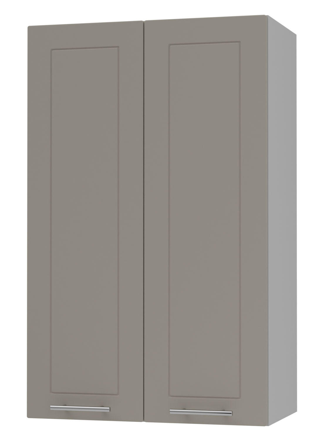 Feldmann-Wohnen Küchenhängeschrank Beige, Grau 60x96x32.5 cm