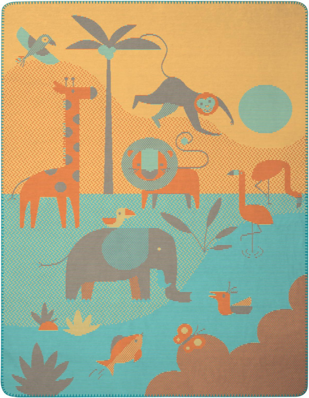 KINDERDECKE Lovely & Sweet Expedition 75 x 100cm - Multicolor, Textil (75/100cm) - Biederlack