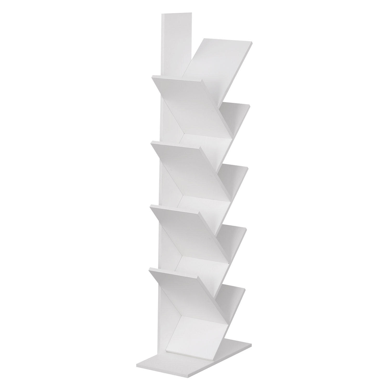 BÜCHERREGAL Simone Weiß - Weiß, Holzwerkstoff (25/141/50cm) - Happy Garden