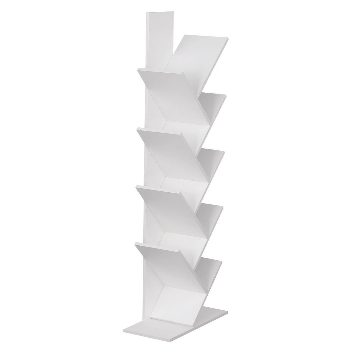BÜCHERREGAL Simone Weiß - Weiß, Holzwerkstoff (25/141/50cm) - Happy Garden