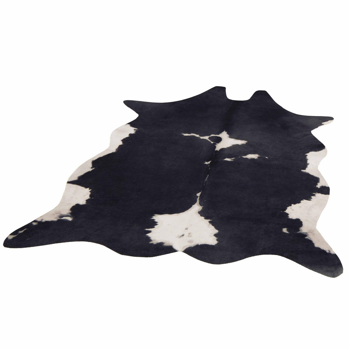 TEPPICH 155 x 190 cm, Schwarz - Schwarz, Textil (190/155cm) - Oviala