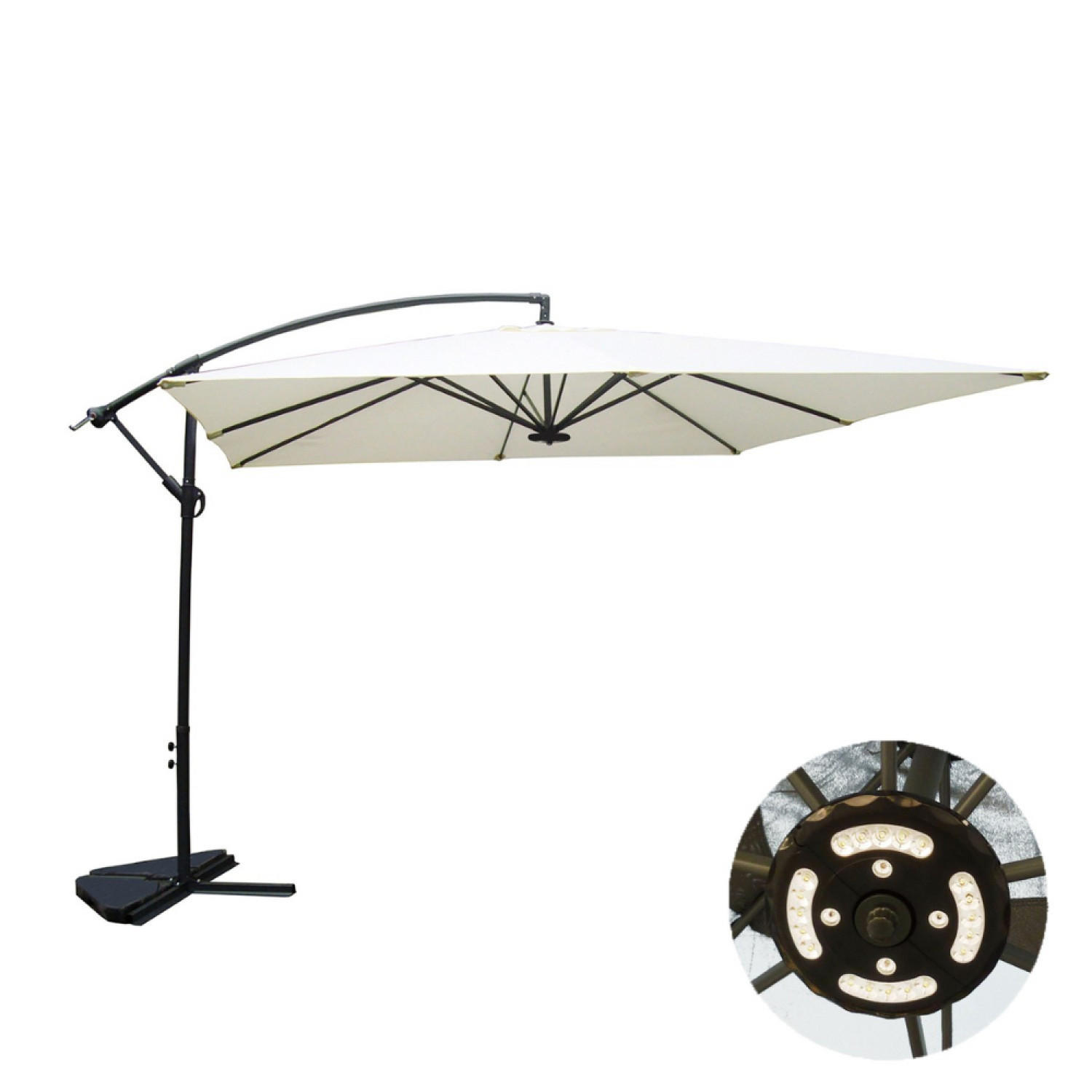 Concept Usine Ampelschirm Beige 300x300 cm