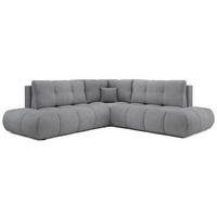 ECKSOFA Dunkelgrau SOHI Flow 17 Ausziehbar Mit Schlaffunktion - Dunkelgrau/Grau, Textil (266.5/266.5cm) - Sepro Meble
