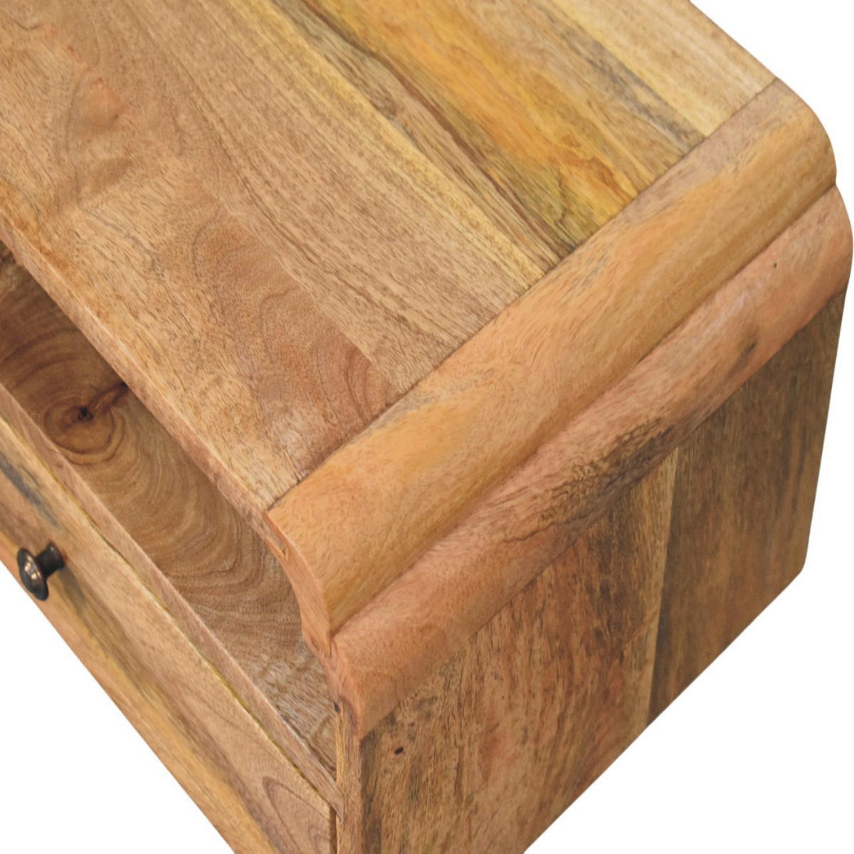 NACHTTISCH mit Eichenoptik-Finish, 1 Schublade, 1 offene Ablage, braun - Braun, Holz (45/24/32cm) - Artisan Furniture