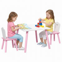 KINDERTISCHGRUPPE Rosa 60.0/60.0/44.0cm - Rosa, Holzwerkstoff (60/44/60cm)