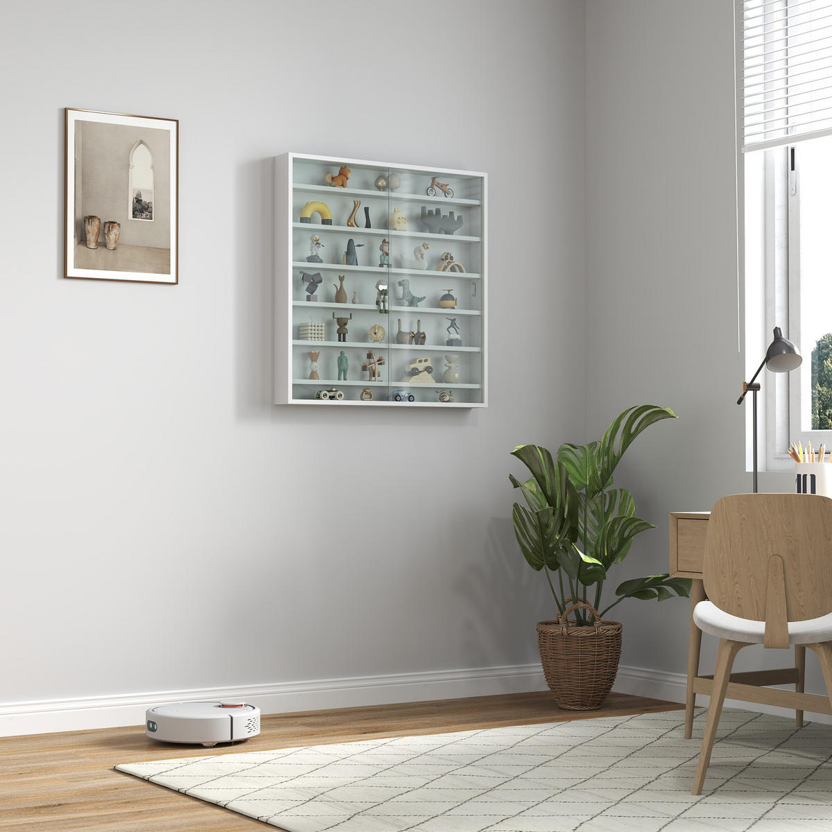 BÜCHERREGAL 80/9,5/83 cm weiß - Weiß, Karton (80/83/9.5cm)
