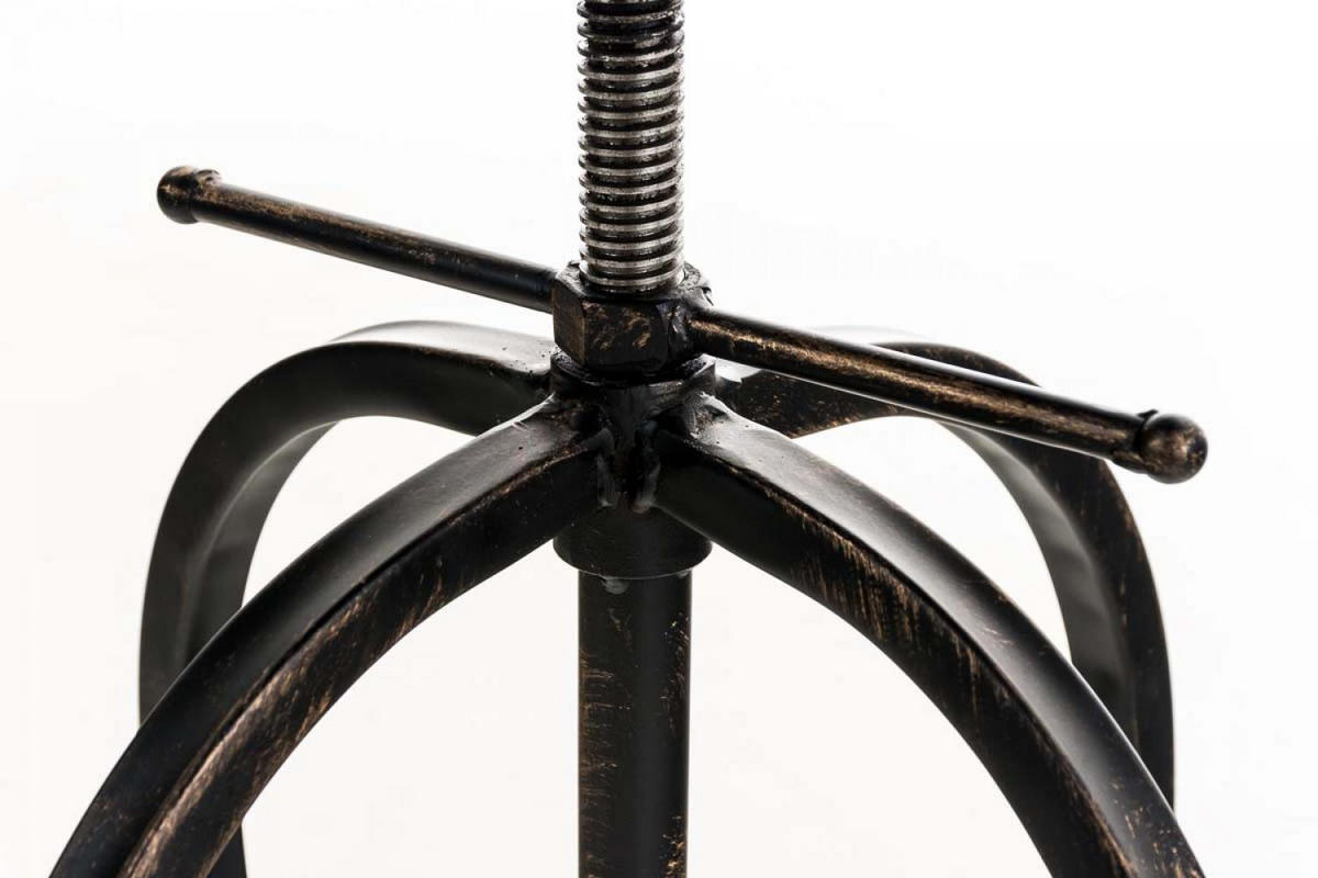 BARHOCKER Metall bronze - Bronzefarben, Textil/Metall (45/73/45cm) - CLP