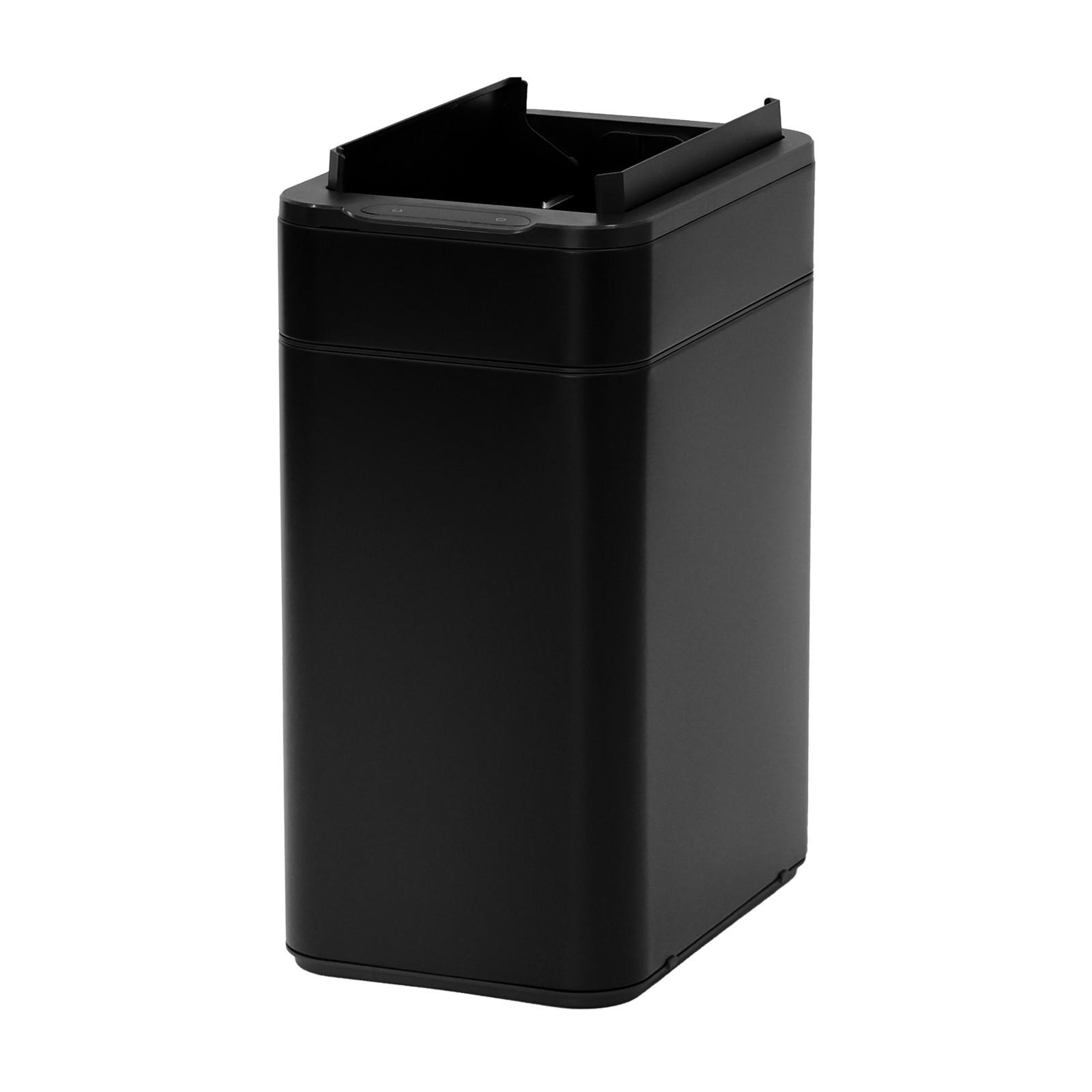 SENSORMÜLLEIMER SE50L Schwarz - Schwarz, Metall (27/54.5/40cm) - SVITA
