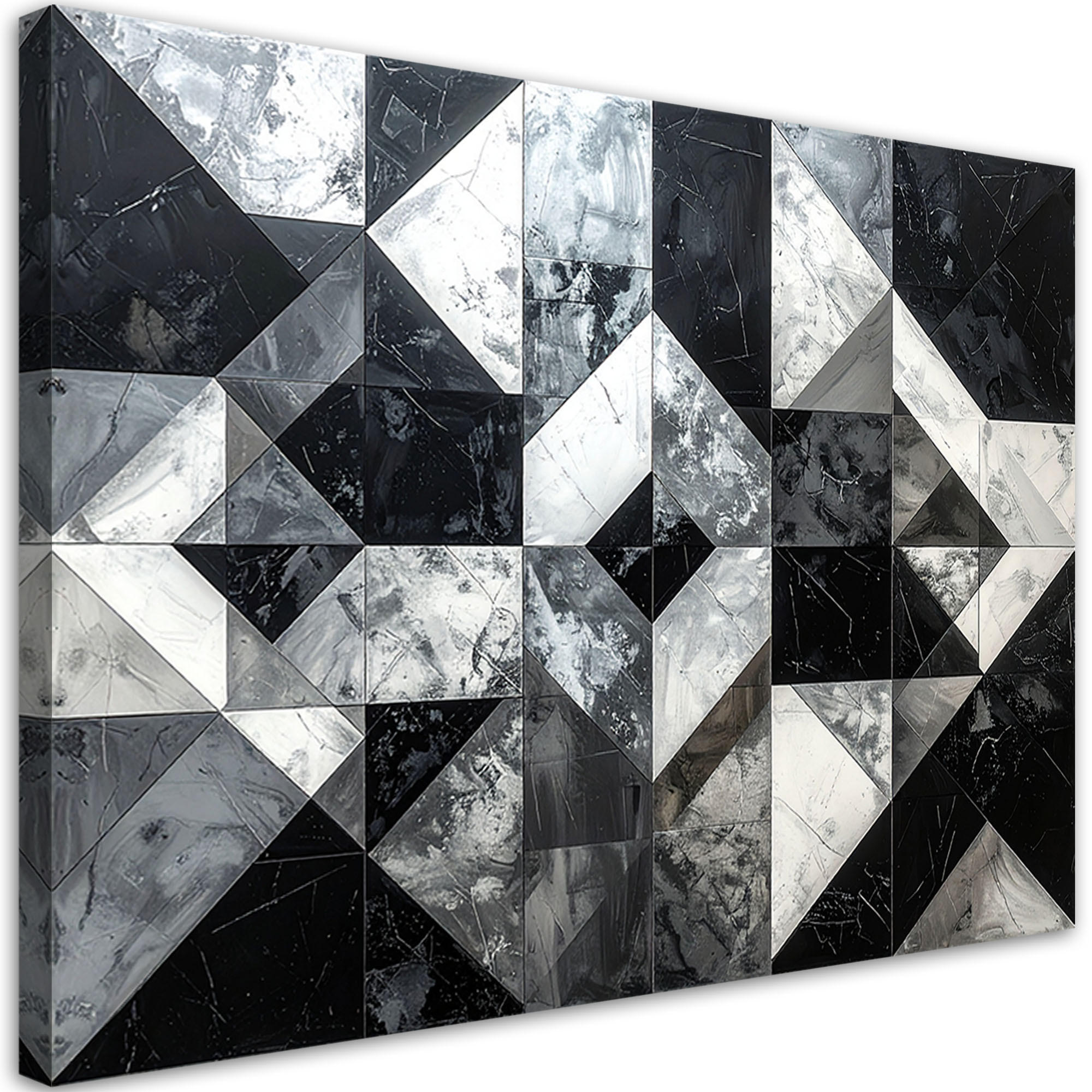 Feeby Leinwandbild, Schwarz 45x30 cm