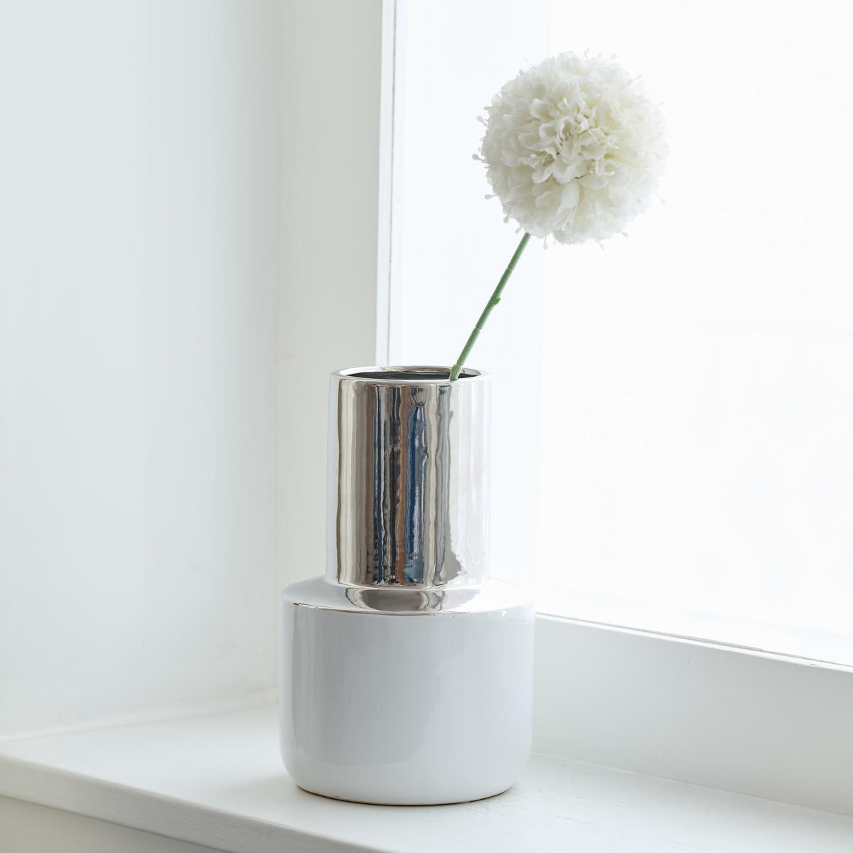 VASE Noblex - Weiß, Stein (30cm) - home&you