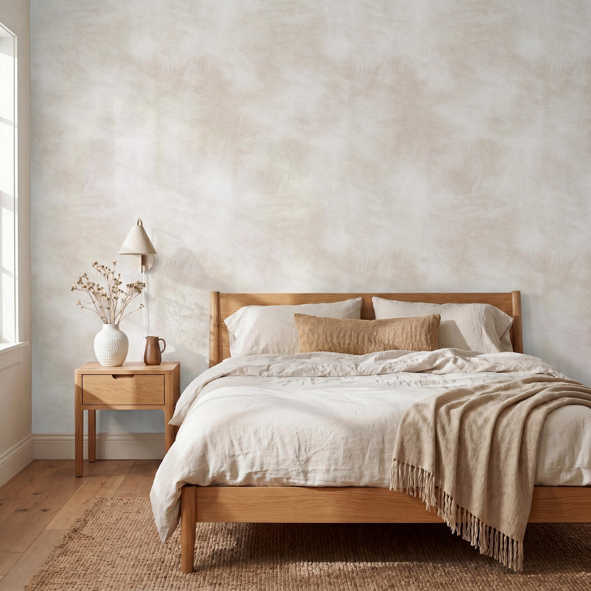 TAPETE - Dezent - Textur - Beige - 300x240 cm - Creme, Papier (300/240cm) - OnlyWow