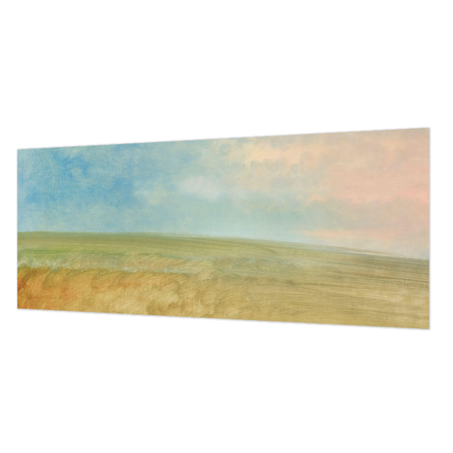 FOTOTAPETE 250x104 cm - Pastellfelder - Blau, Textil (250/104cm) - Wallfluent
