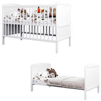 BABYBETT 2-IN-1 60/120 cm Weiß - Weiß, Holz (60/120cm) - Lettino
