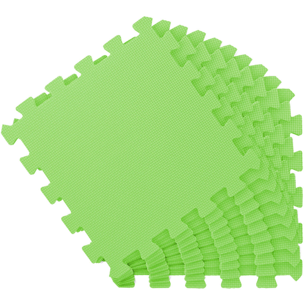 SPIELMATTE ab Null - 90 cm Baby Puzzlematte Grün - Grün, Kunststoff (30/30cm) - Littletom