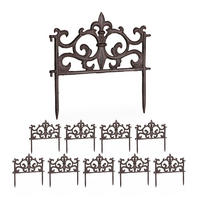 10xBEETZAUN - Braun, Metall (27/27/1cm) - Relaxdays