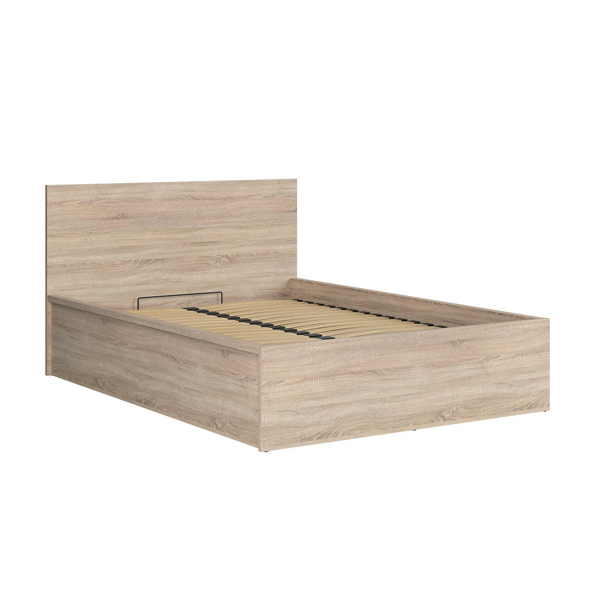 BOXSPRING POSTELJA 140/200 Edwin Svetli les - rjava, leseni material (140/200cm) - Petits-meubles