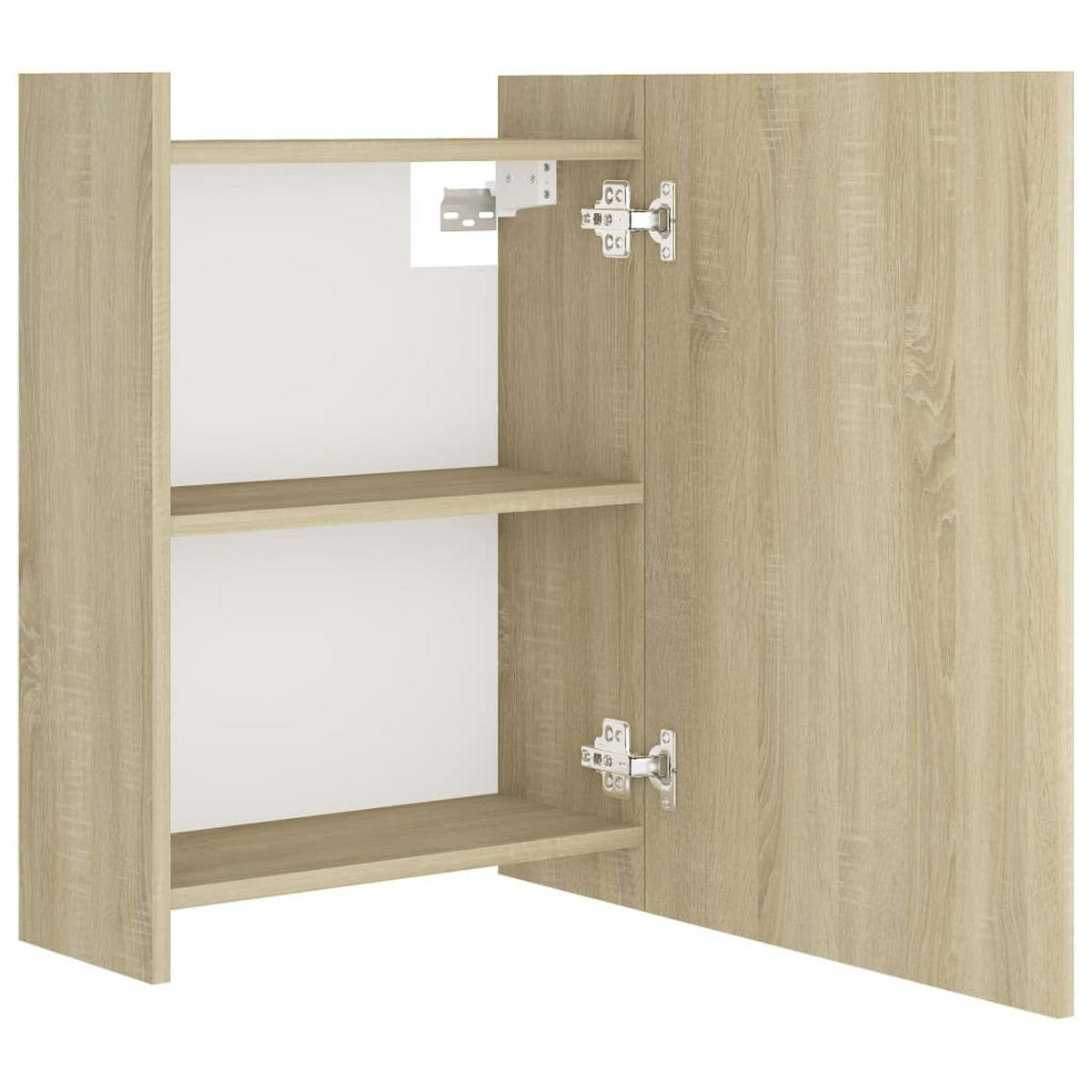 BAD-SPIEGELSCHRANK Sonoma-Eiche 62,5/20,5/64 Cm Holzwerkstoff - Braun, Holz (62.5/20.5/62.5cm) - vidaXL