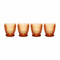 BECHER Boston Coloured Apricot 330 ml 4er Set - Orange, Glas (0.4L) - Villeroy & Boch