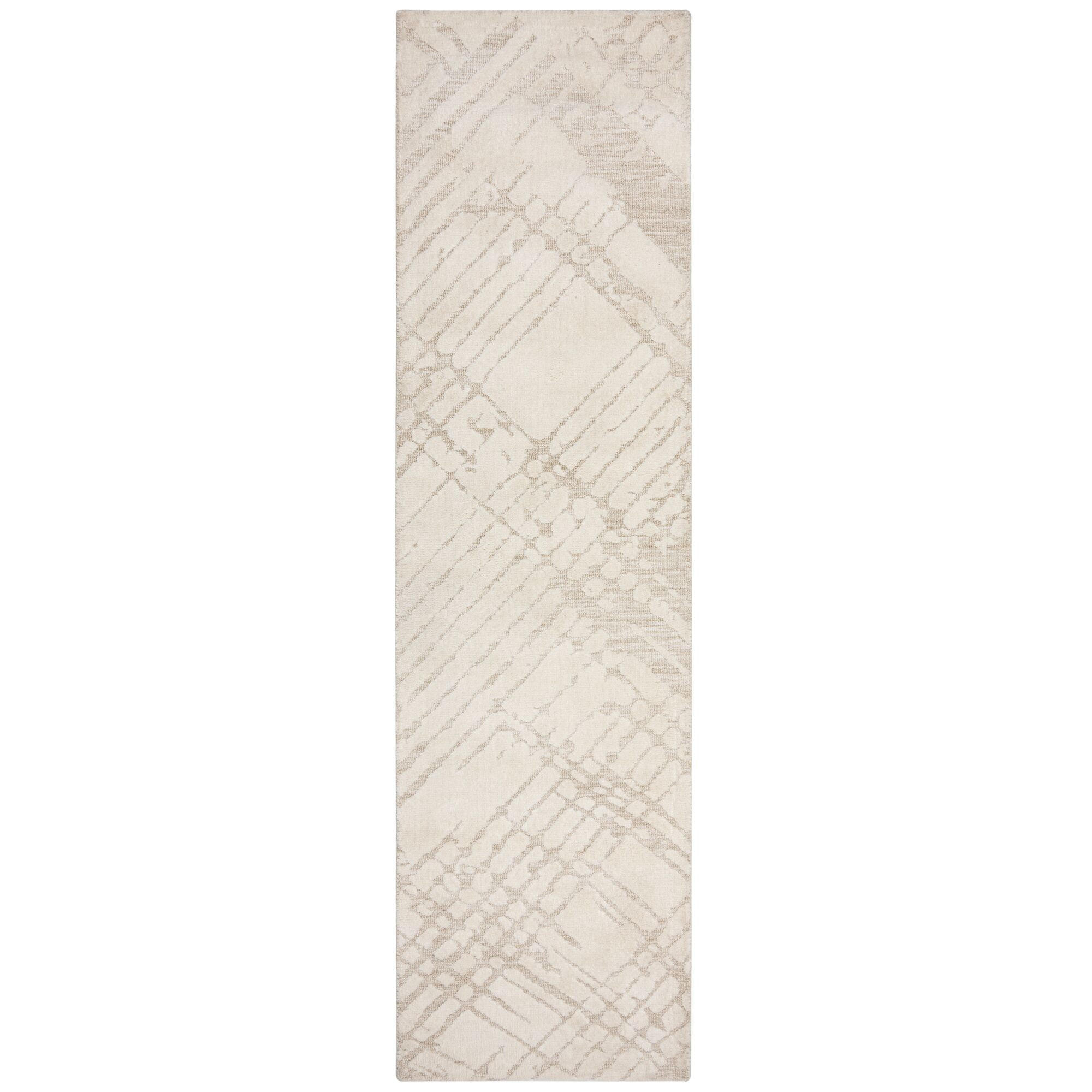TEPPICH ARLEN, abstrakt, Creme, 80 x 300 cm - Beige, Textil (300/80cm) - KADIMA DESIGN