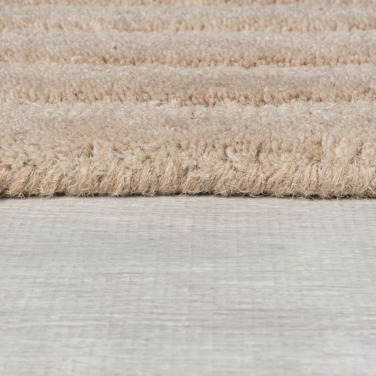 WOLLTEPPICH Zen Shaped Geometrisch, Wohnzimmer Natur Rechteckig 120x170 - Beige, Textil (120/170cm) - KADIMA DESIGN