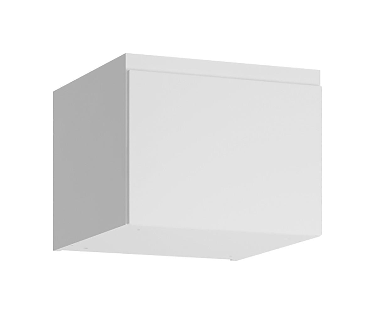 DREHTÜRENSCHRANK Boston weiß/weiß hg 45,6cm / 58,5cm / 249,8cm - Weiß, Holz/Holzwerkstoff (46/250/59cm) - Feldmann-Wohnen