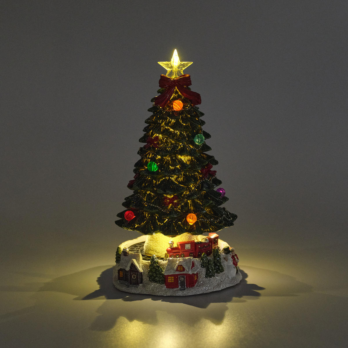 WEIHNACHTSSPIELUHR Santatree - Grün, Kunststoff (17/30/17cm) - home&you