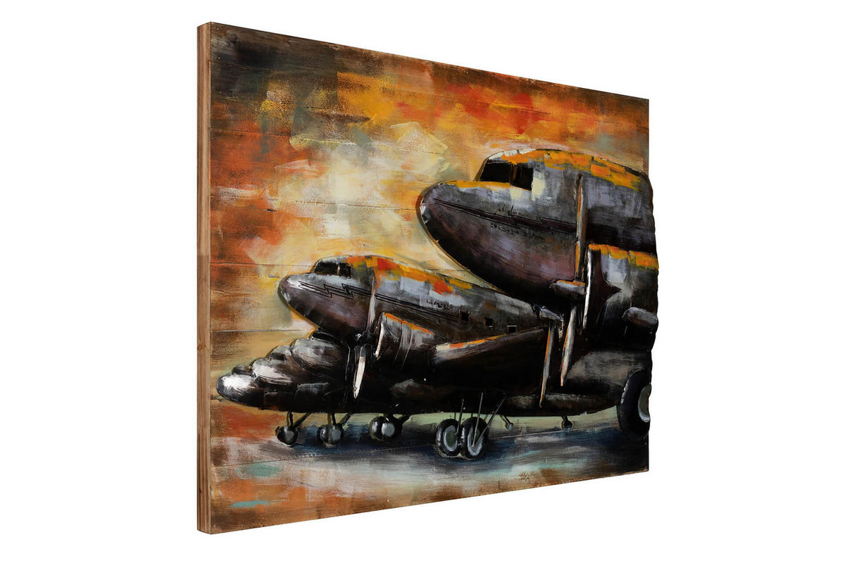 WANDBILD Kupfer 100/75 cm - Kupferfarben, Holz/Metall (6/75cm) - KUNSTLOFT