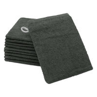 WASCHHANDSCHUH, 10er-Set, 16x21 cm, 100% Baumwolle, Grau - Anthrazit, Textil (16/21cm) - Zollner