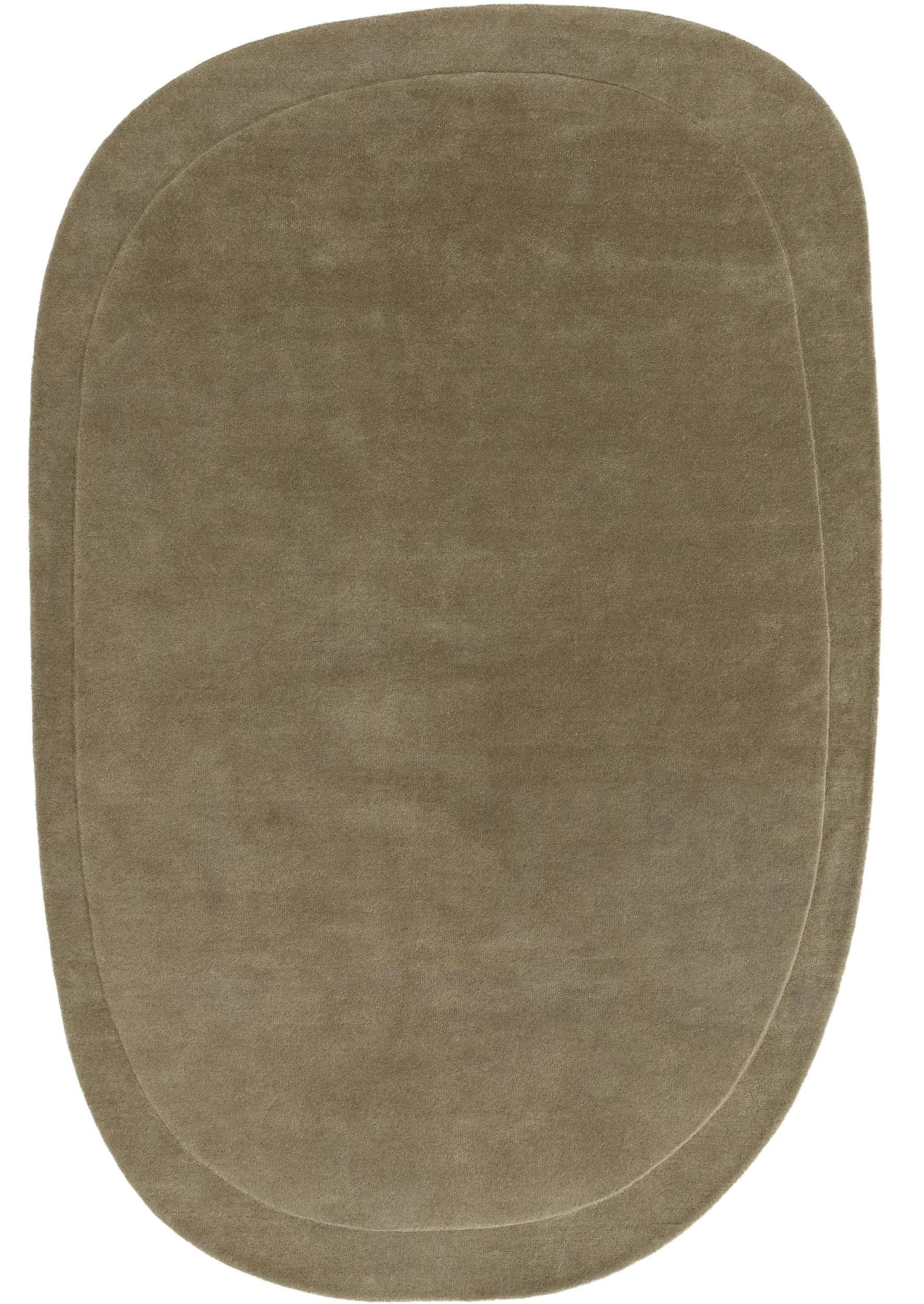 WOLLTEPPICH Shape Hellgrün 160x230 cm - Hellgrün, Textil (160/230cm) - benuta Pure