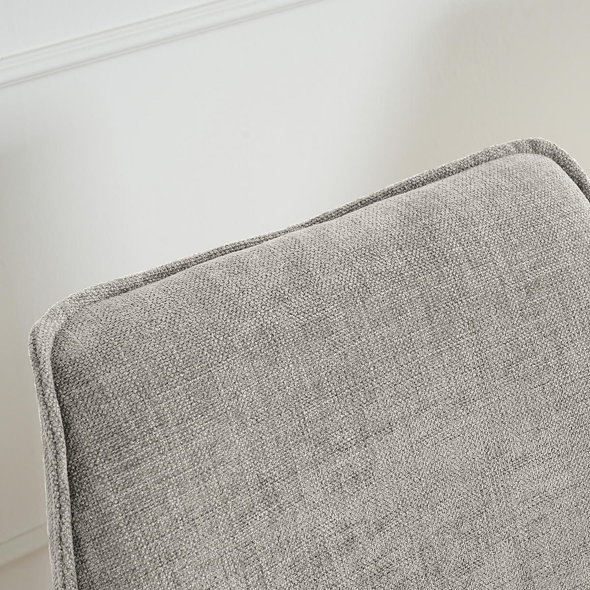 DREHBARER ARMLEHNENSTUHL - Hellgrau, Textil/Metall (58/90/60cm) - home24