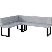 ECKBANK PETER_U - Hellgrau, Textil (142/196cm) - Meblini