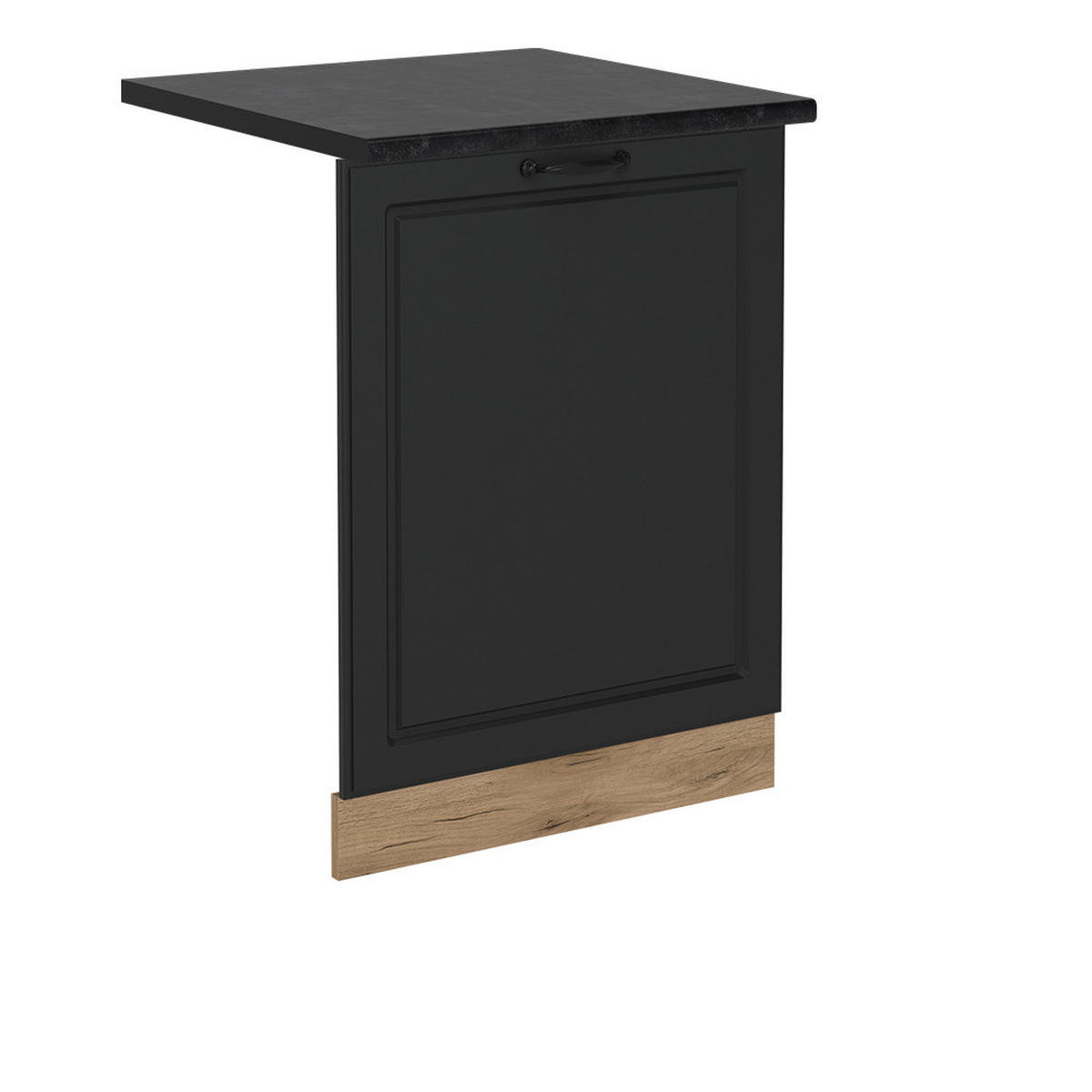 GESCHIRRSPÜLBLENDE R-Line Anthrazit Landhaus 60 cm , AP Anthrazit - Honigeiche/Anthrazit, Holzwerkstoff (60/81.8/1.6cm) - Vicco