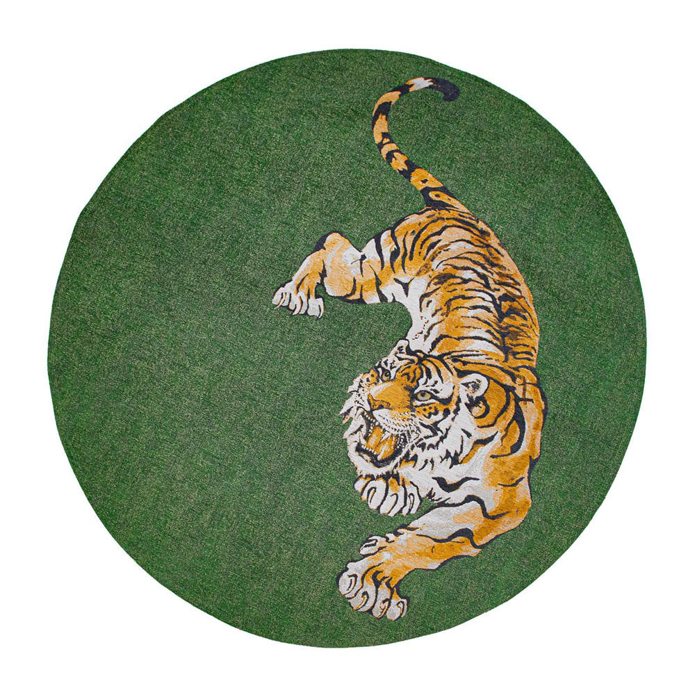 TEPPICH Green On Fire Pop 240/240 cm - Grün, Textil (240/240cm) - Louis De Poortere