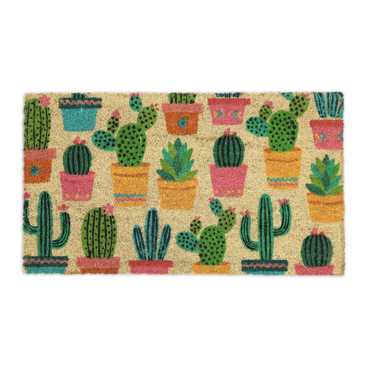 FUSSMATTE - Multicolor, Kunststoff/Textil (75/42cm) - Relaxdays