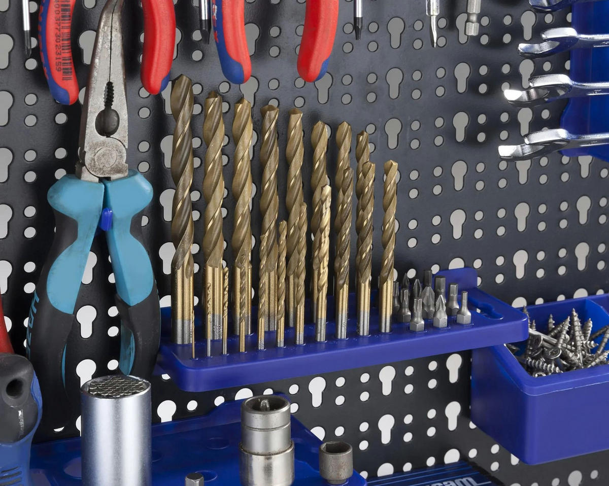 WERKZEUGHALTER Sortiment, 28-teilig, Kunststoff, blau - Blau, Kunststoff (1/1/1cm) - Westfalia