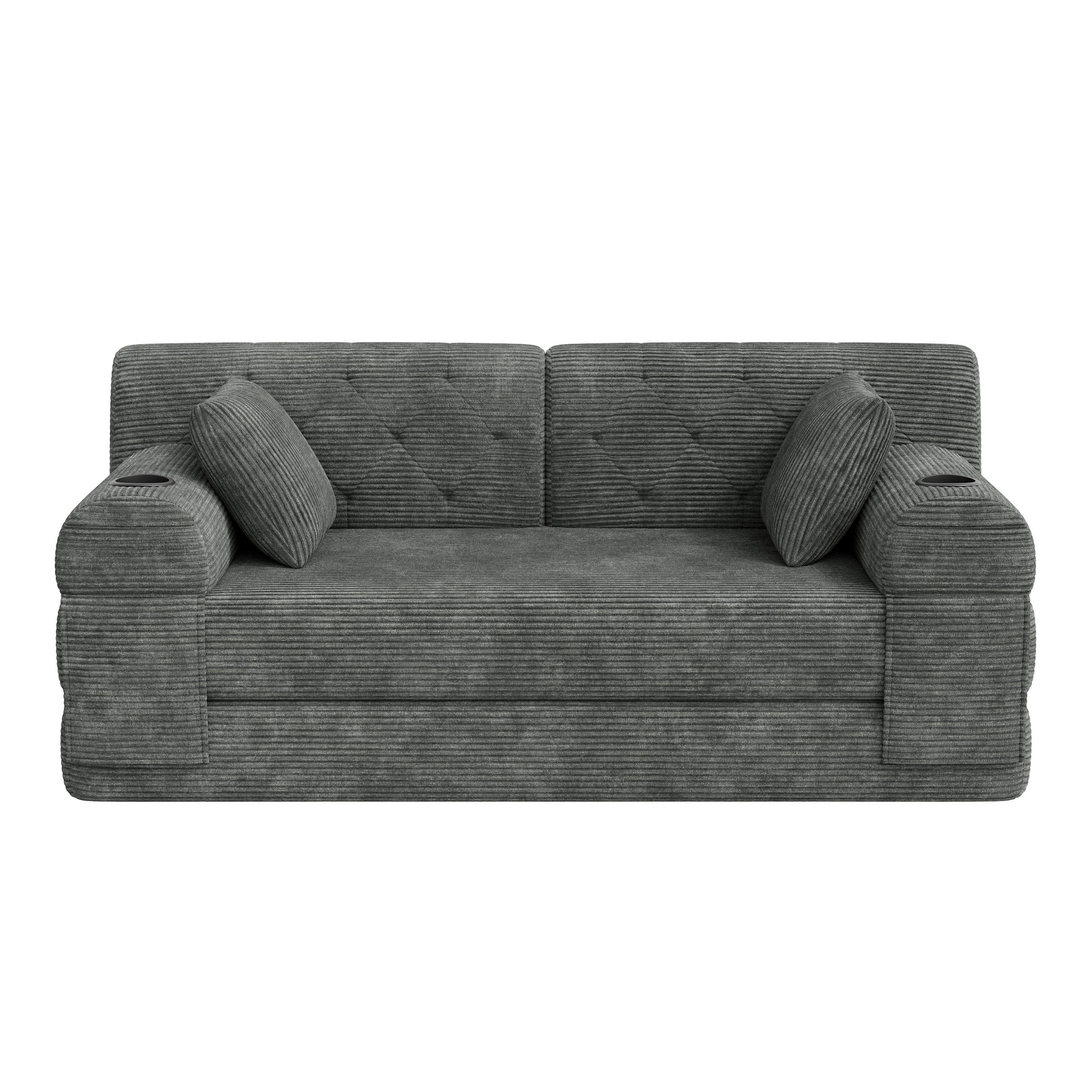 Urban Meuble Schlafsofa Dunkelgrau 168x81x80 cm