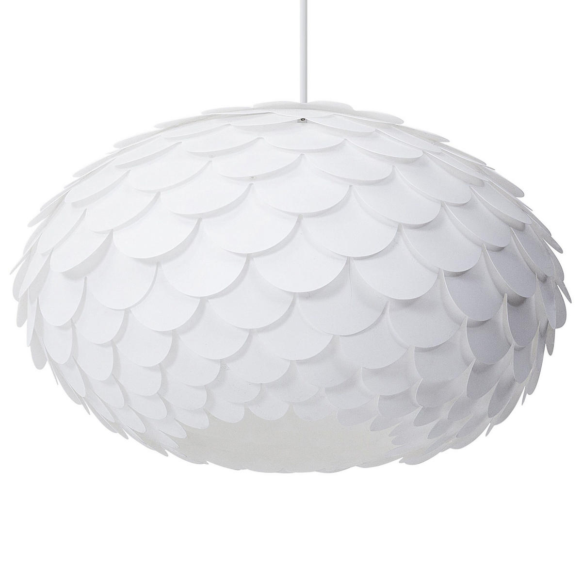 HÄNGELEUCHTE Erges 48/48/159 cm - Weiß, Kunststoff (48/48/159cm) - Beliani
