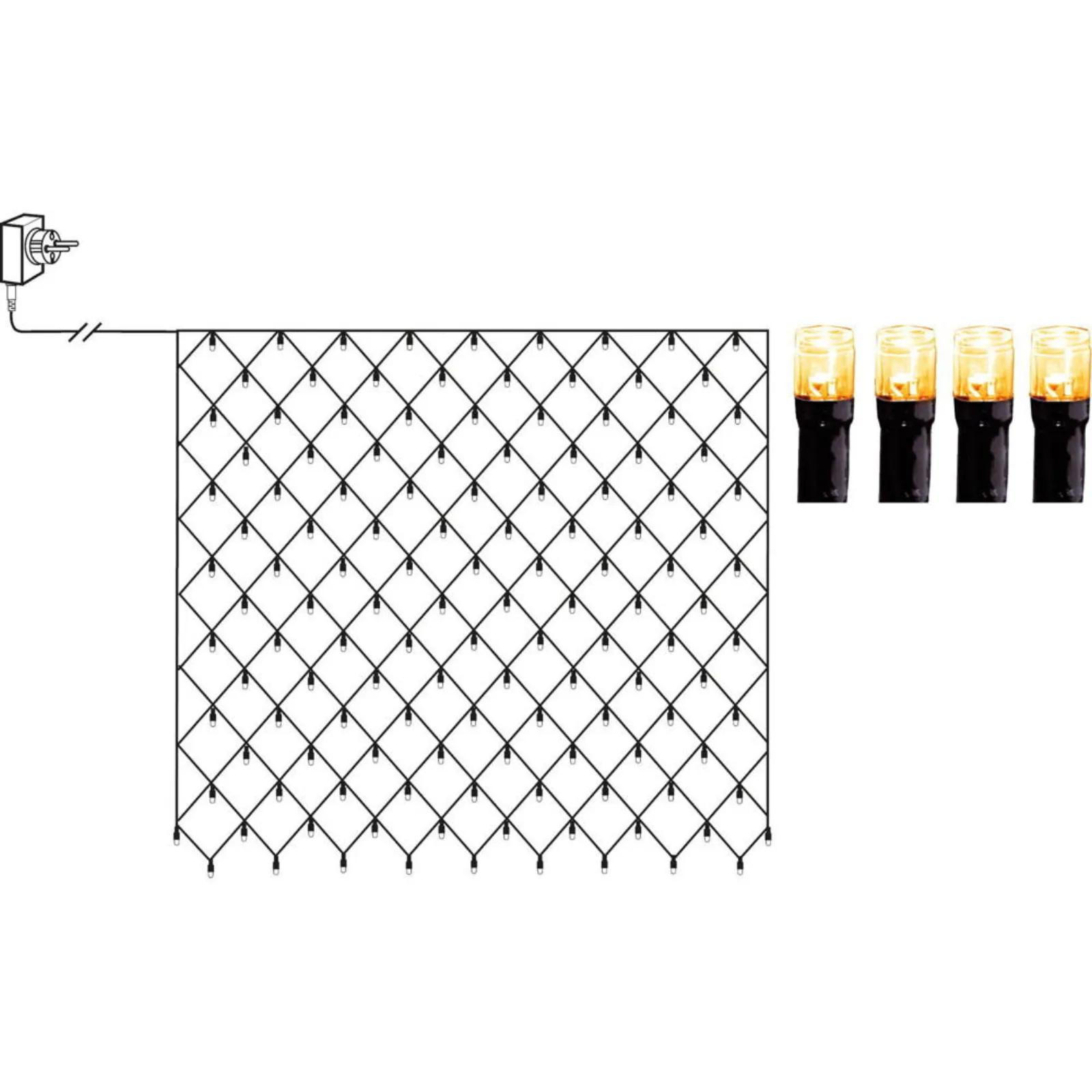 LICHTERKETTE Golden - Schwarz, Kunststoff (200cm) - click-licht