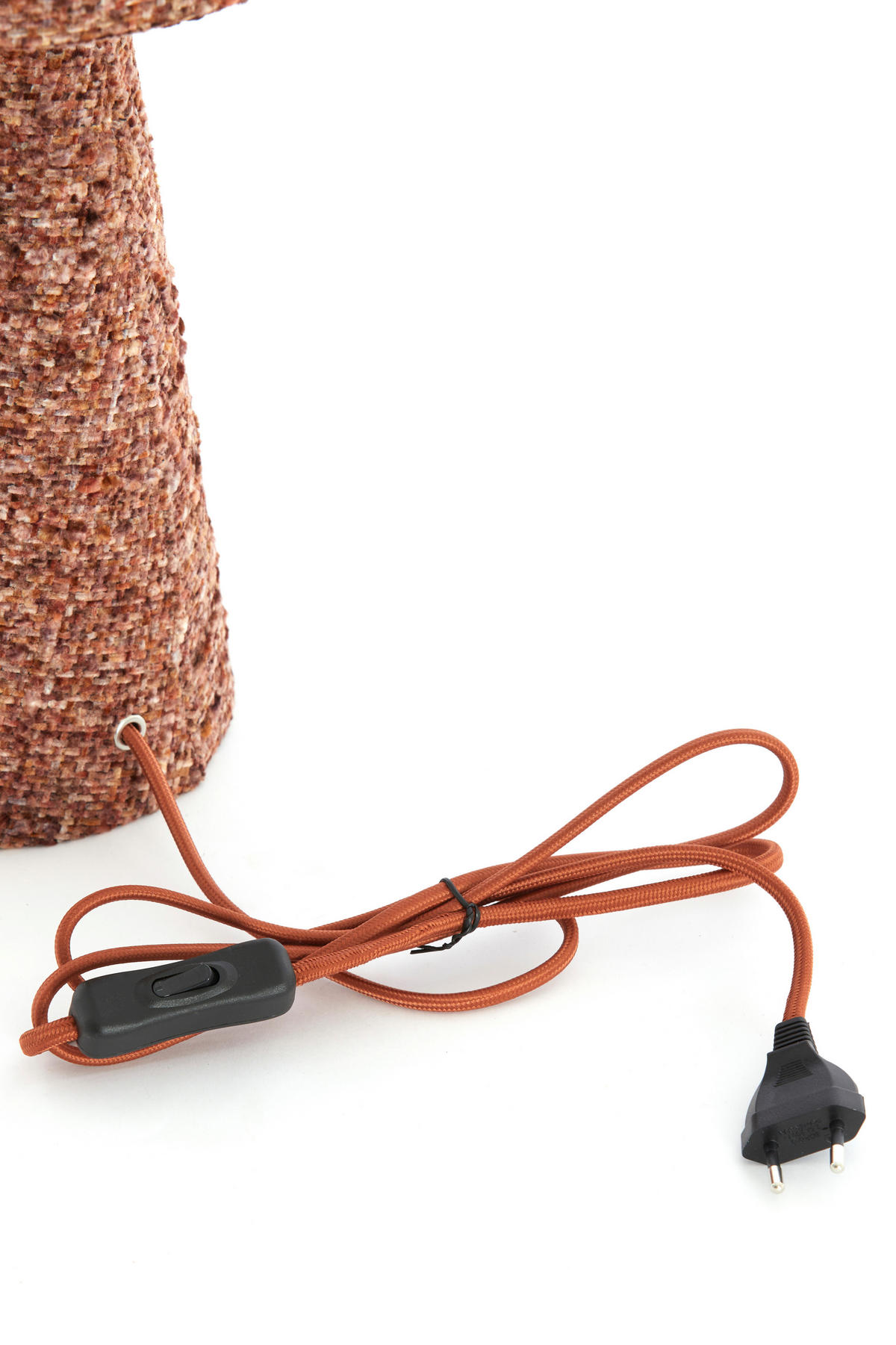 TISCHLAMPE Micky Rot 20/20/58 cm - Rot, Textil (20/20/58cm) - Light & Living