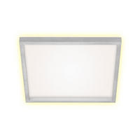LED DECKENLEUCHTE Aluminium Silber - Silberfarben, Metall (42.2/42.2/4cm) - Briloner