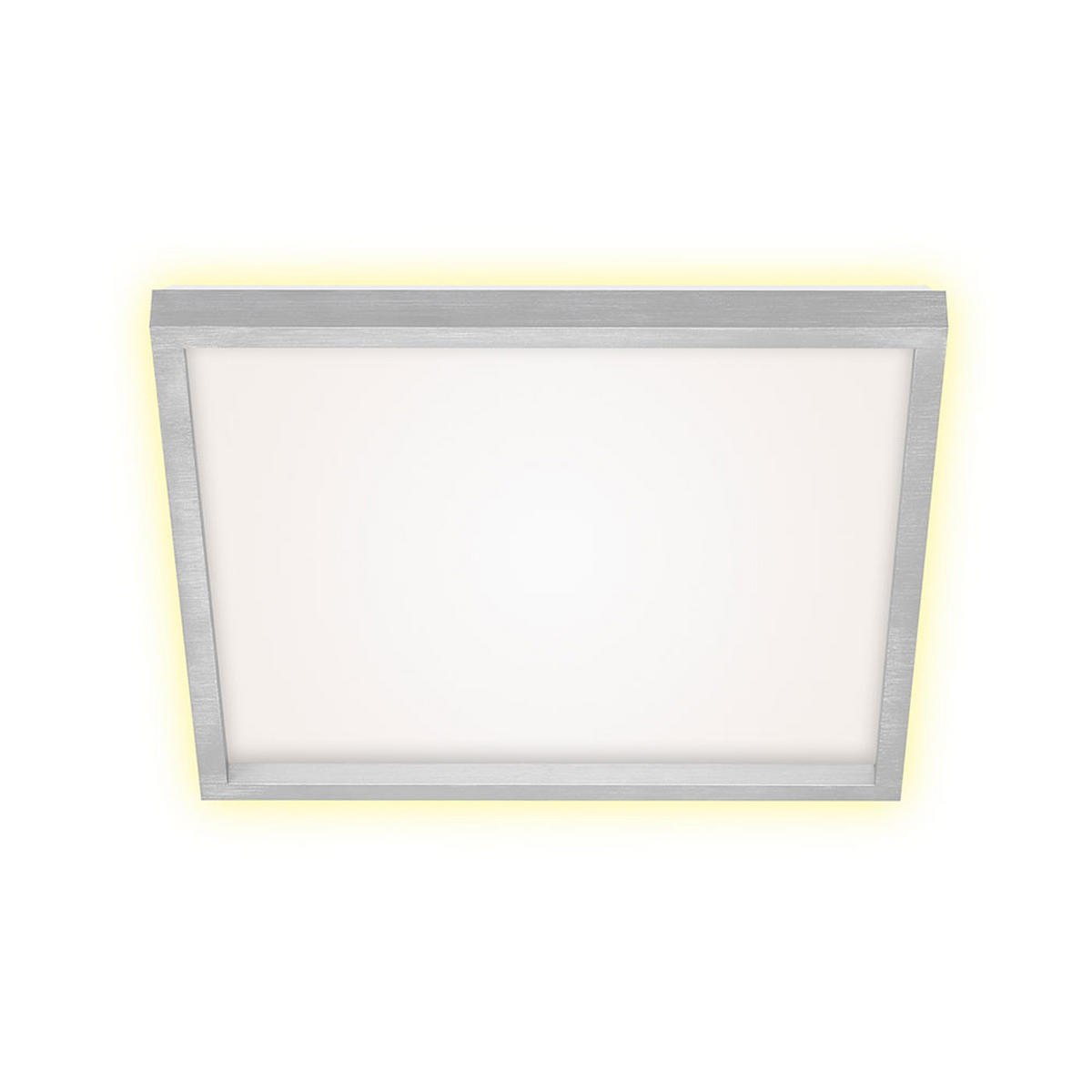 LED DECKENLEUCHTE Aluminium Silber - Silberfarben, Metall (42.2/42.2/4cm) - Briloner