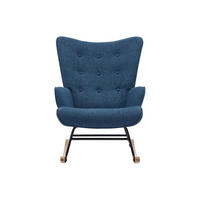 SCHAUKELSTUHL - 1 Person - Stoff - Blau - - Blau, Textil (86/91/68cm) - Vente-Unique