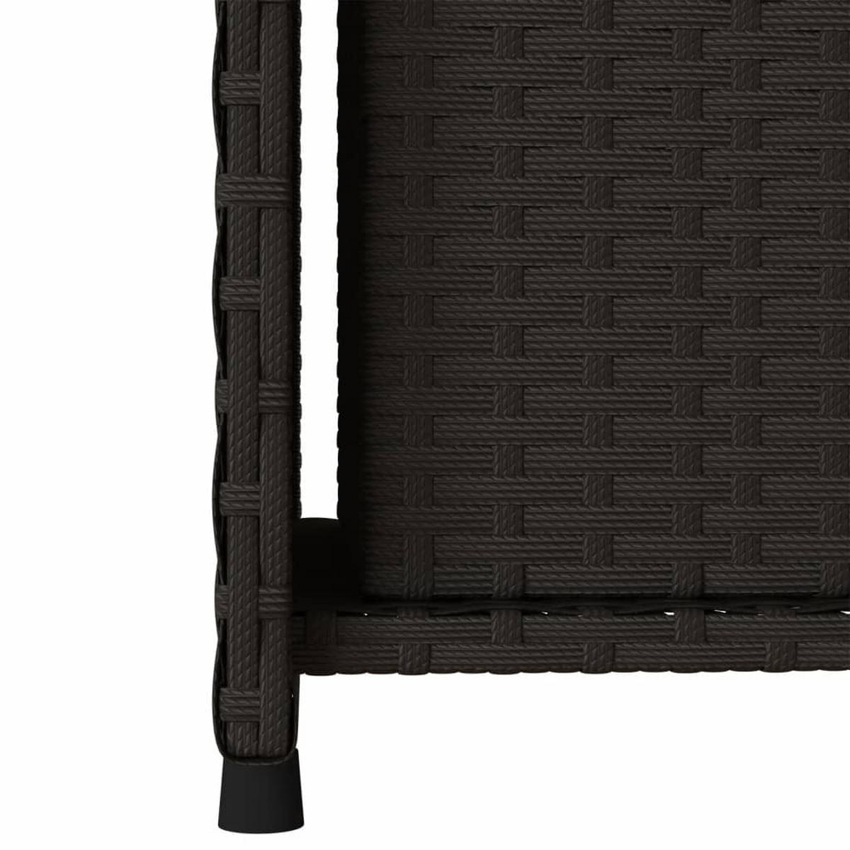GARTENSCHRANK Schwarz 50/55/115 Cm Poly Rattan - Schwarz, Kunststoff (55/115/50cm) - vidaXL
