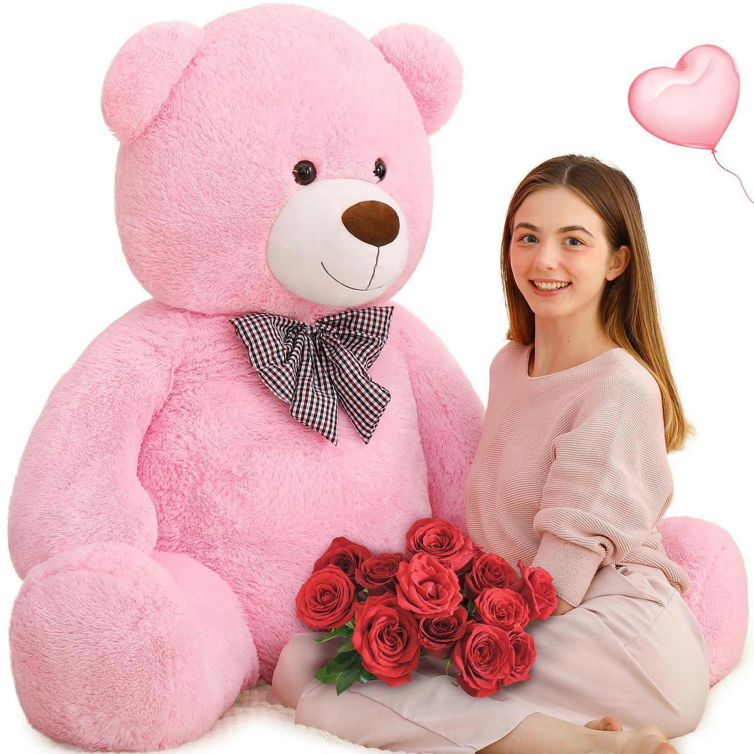 PLÜSCHTIER Teddybär 140 cm Rosa - Rosa, Fell (90/140cm)