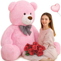 PLÜSCHTIER Teddybär 140 cm Rosa - Rosa, Fell (90/140cm)