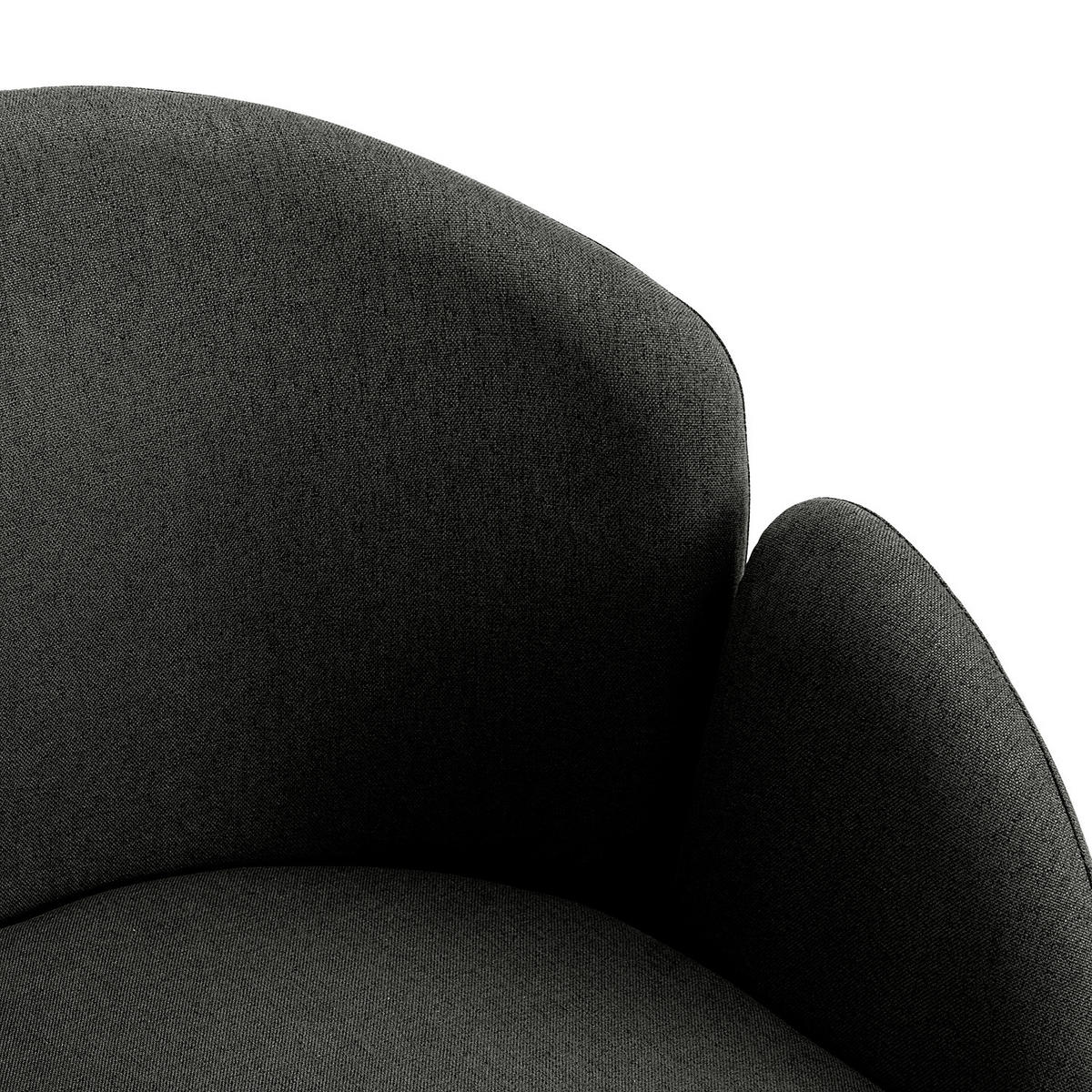 ARMLEHNENSTUHL - drehbar - Anthrazit, Textil (46/80/55cm) - home24