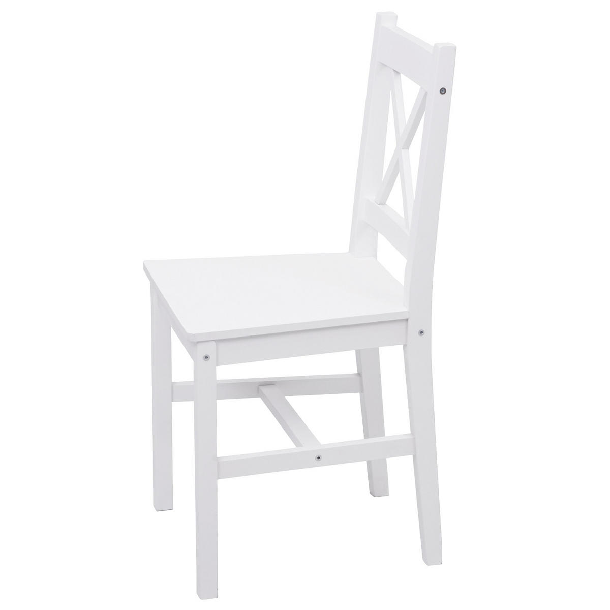 ESSZIMMERSTUHL Weiß 2er-Set - Weiß, Holz (40/86/42cm) - Jamb
