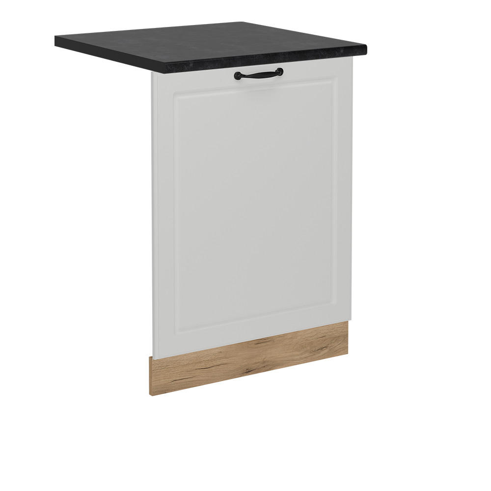 GESCHIRRSPÜLBLENDE R-Line Weiß Landhaus 60 cm , AP Anthrazit - Honigeiche/Eiche Wotan, Holzwerkstoff (60/81.8/1.6cm) - Vicco