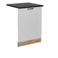 GESCHIRRSPÜLBLENDE R-Line Weiß Landhaus 60 cm , AP Anthrazit - Honigeiche/Eiche Wotan, Holzwerkstoff (60/81.8/1.6cm) - Vicco